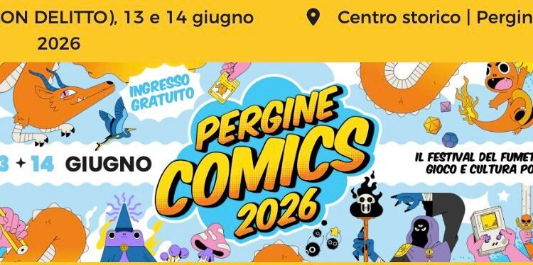 Pergine Comics 2026, 12-14 giugno