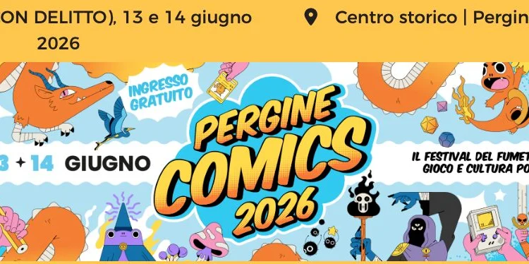 Pergine Comics 2026, 12-14 giugno
