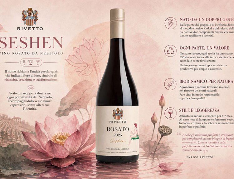 Rivetto presenta Seshen, il nuovo rosato da Nebbiolo che sfida la tradizione