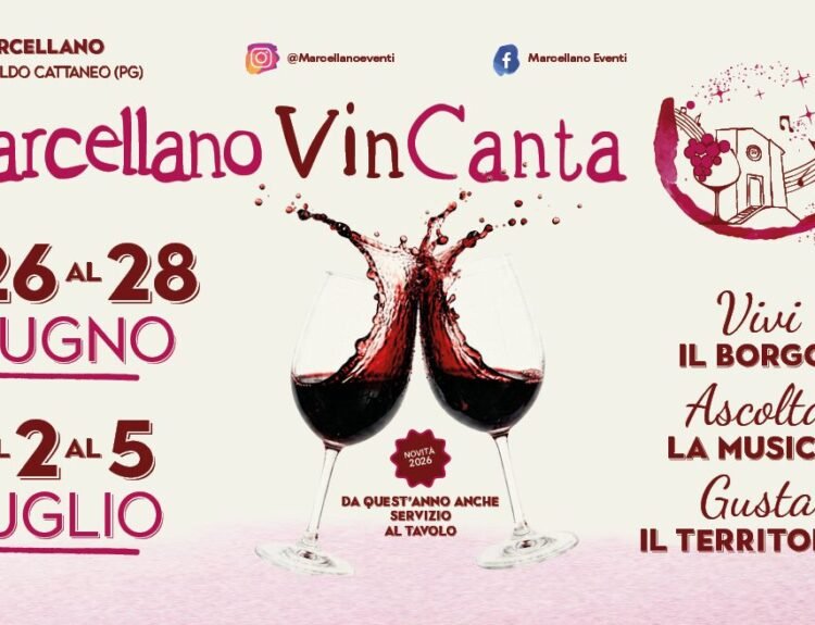 Marcellano (PG), è Vincanta tra Montefalco, Sagrantino DOCG e cucina umbra 2/5 luglio