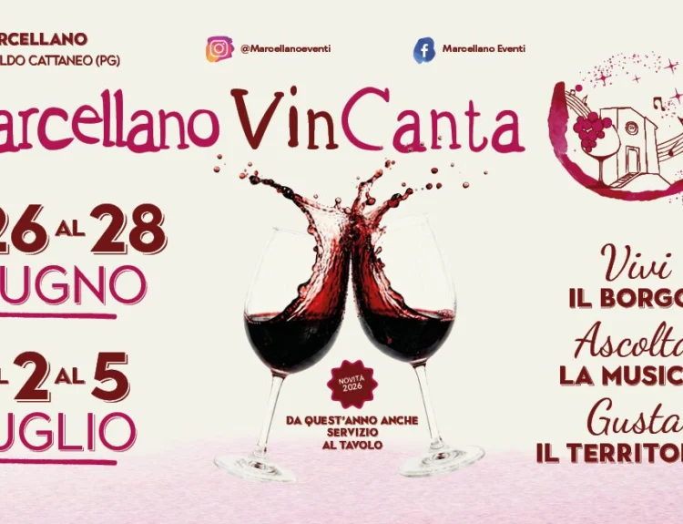 Marcellano (PG), è Vincanta tra Montefalco, Sagrantino DOCG e cucina umbra 2/5 luglio