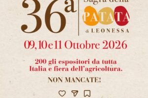 Torna a Leonessa la Sagra della Patata: dal 9 all’11 ottobre tre giorni di gusto, tradizione e musica
