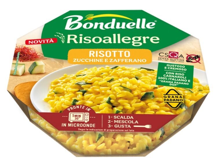 Bonduelle presenta Risoallegre, una nuova gamma di risotti pronti con riso Carnaroli, Grana Padano DOP e ingredienti selezionati, da gustare in pochi minuti