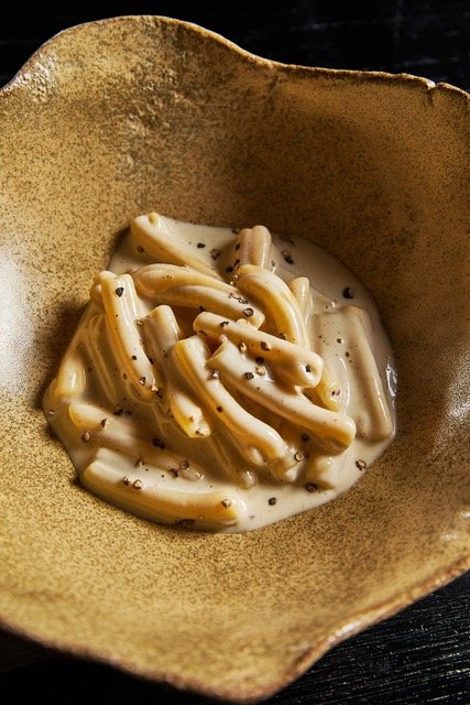 Casarecce-molisane-cacio-e-pepe Alain Ducasse Roma: il nuovo menu autunnale 2026