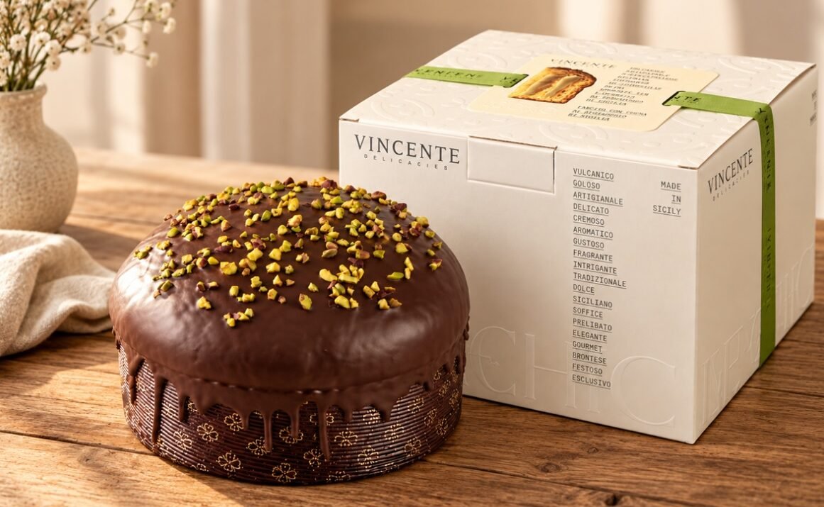 Panettone al pistacchio Vincente Delicacies